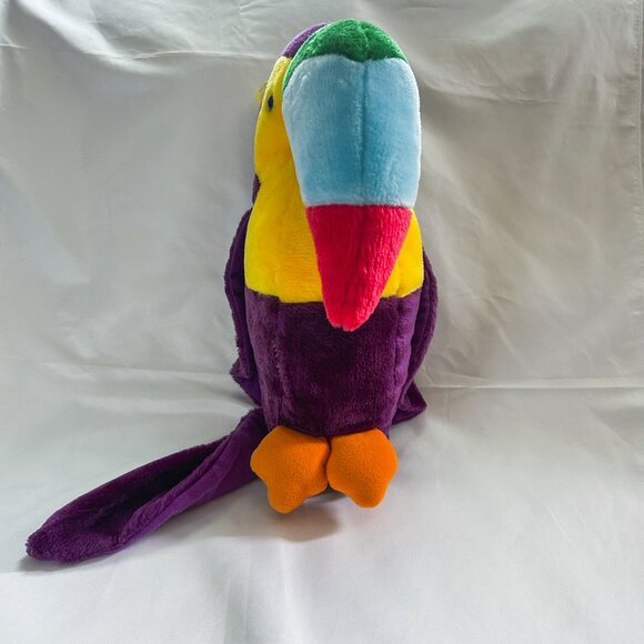 Acme Rare 1983 Jumbo Purple Toucan Bird Stuffed Animal - Picture 5 of 8